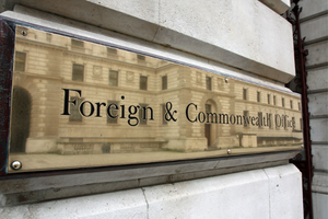 Foreign Office name plate on a building
